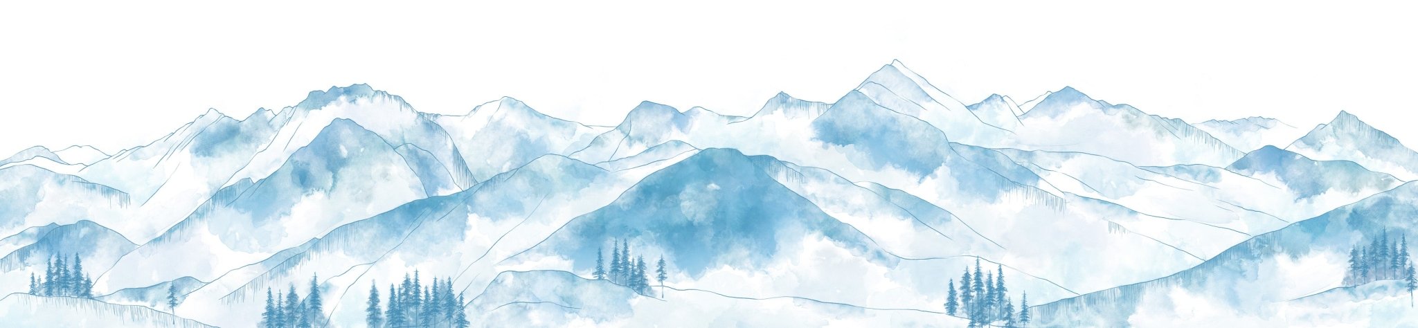 Papier peint montagne chaine des Aravis céleste, mural concept, tendance