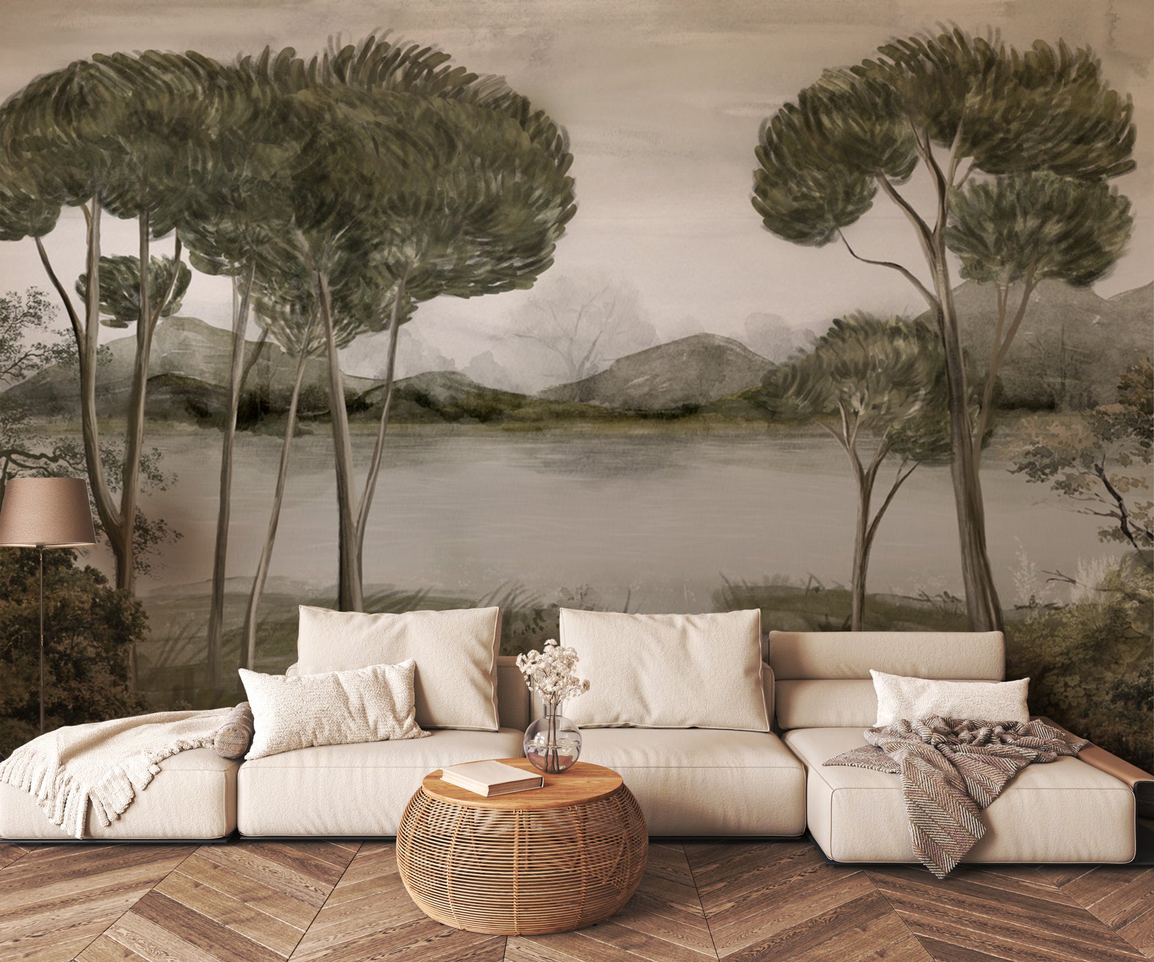 Papier peint panoramique méditerranéen, XXL, tendance