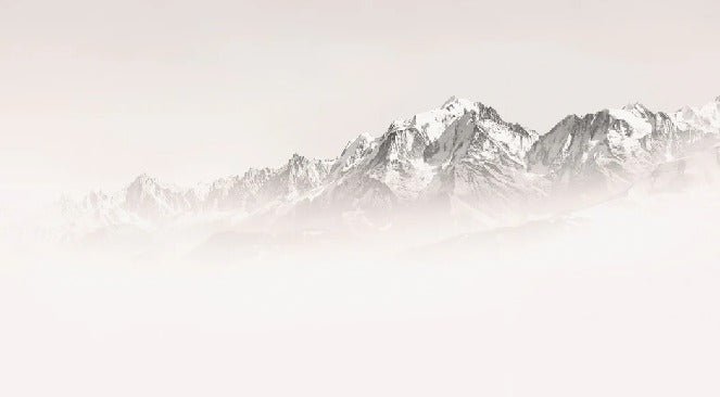 Papier peint matin brumeux Mont Blanc