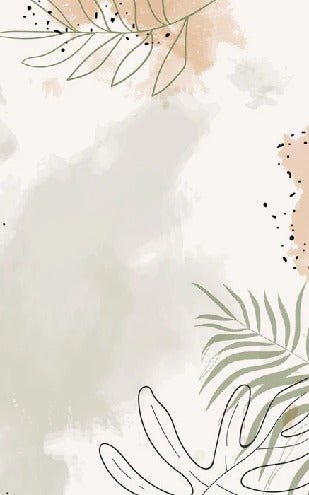 Papier peint panoramique aquarelle végétale, XXL, tendance