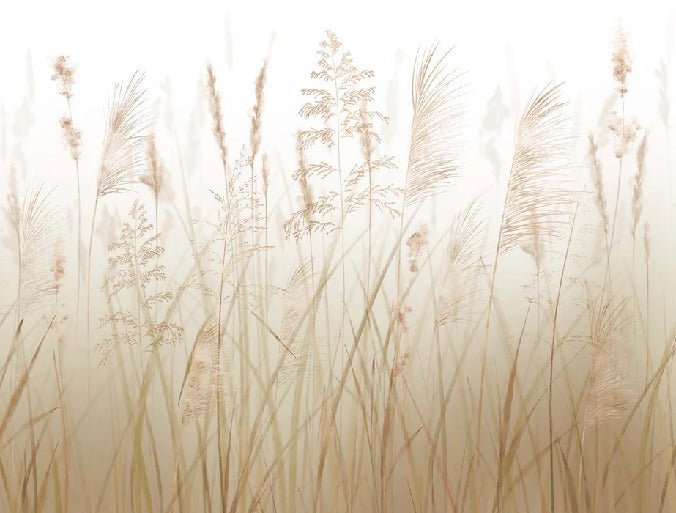 Papier peint fleur des champs de blé, XXL, tendance