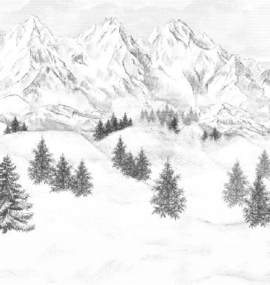Tapete Berggipfel von Chamonix
