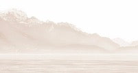 Papier peint Annecy et son lac paisible beige