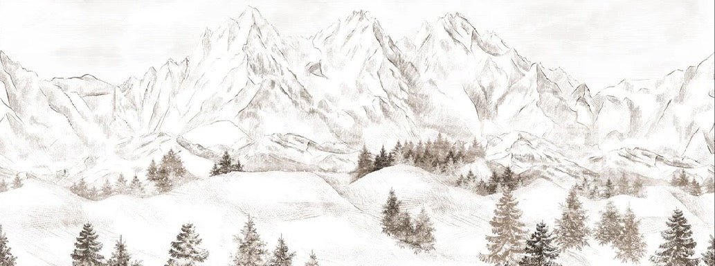 Tapete Bergmassiv der Alpen