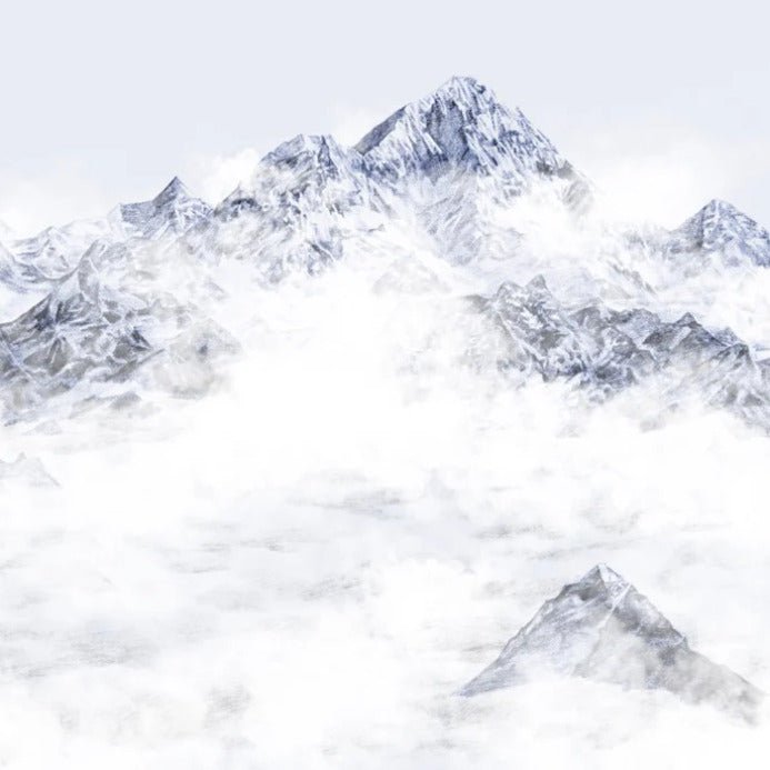 Papier peint Mont Everest bleu, XXL, tendance