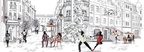 Tapete Restaurant balade parisienne