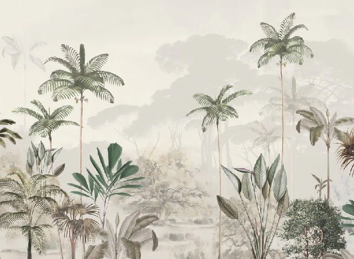 Papier peint panoramique jungle eden vert, XXL, tendance