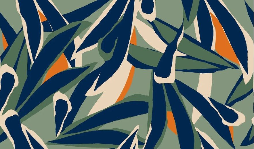 Papel pintado Dibujo panorámico de una planta