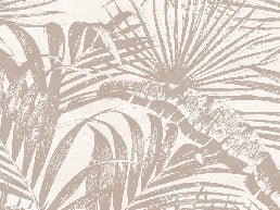 Papel pintado Hoja de selva monocromo