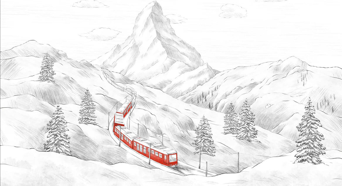 Papier peint panoramique Mont Cervin, XXL, tendance