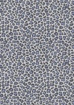 Tapete mit blauem Leopardenmuster