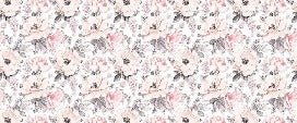 Papier peint fleur Tendre Aquarelle