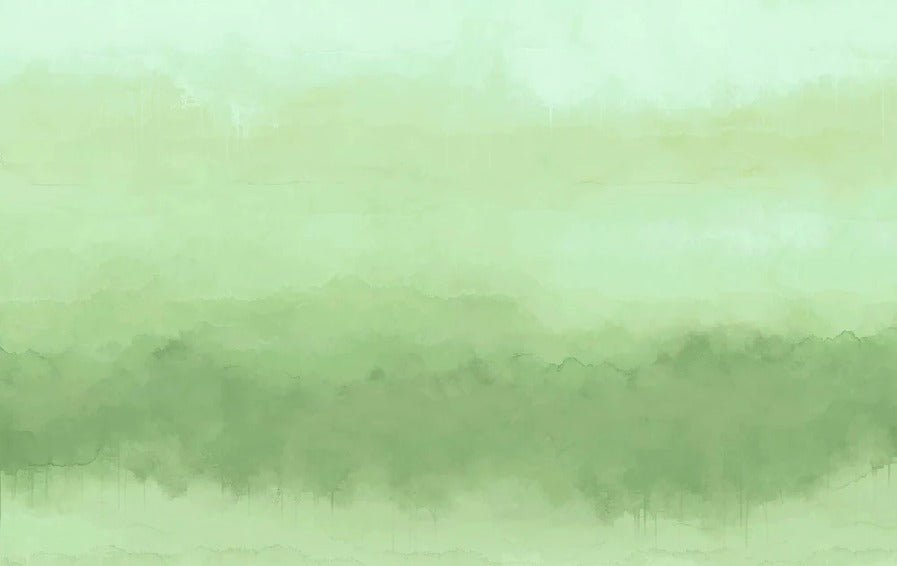 Carta da parati panoramica verde sfumata