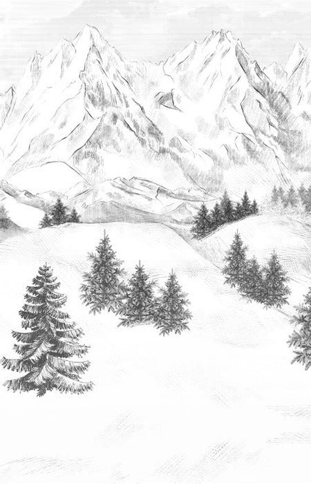 Tapete Berggipfel von Chamonix