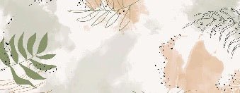 Papier peint panoramique aquarelle végétale
