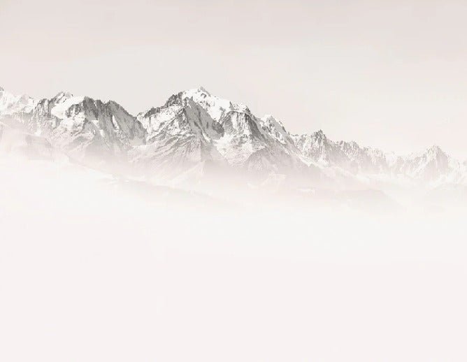 Tapete Nebliger Morgen Mont Blanc