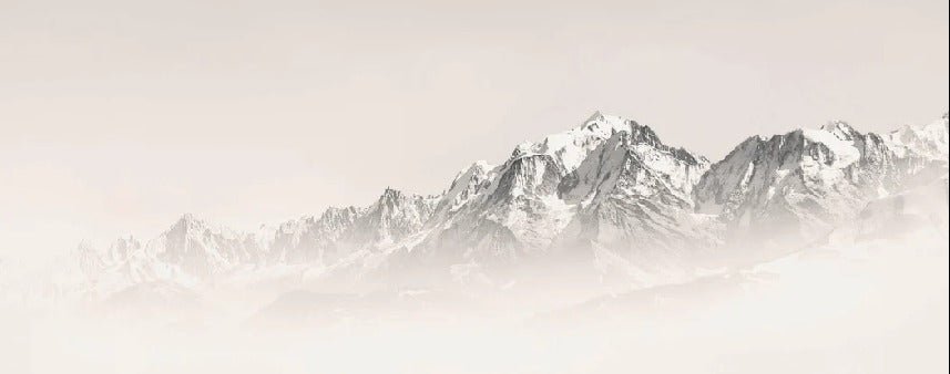 Papier peint Mont Blanc dans la brume sépia, XXL, tendance