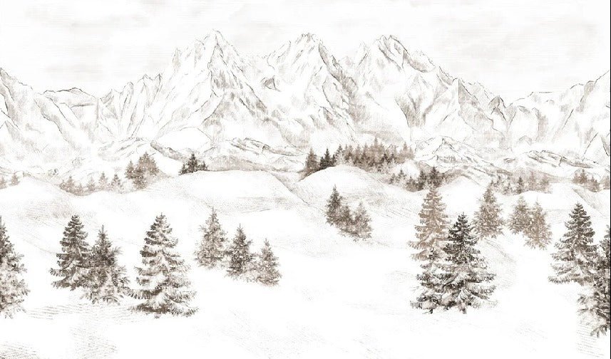 Tapete Bergmassiv der Alpen
