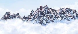 Tapete Mont Blanc Leinwand der Gipfel
