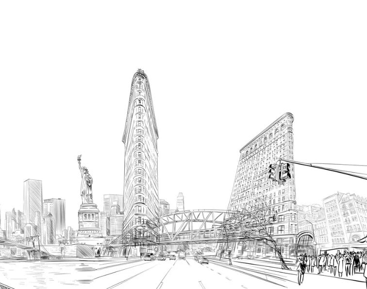 Papel pintado Arquitectura Nueva York