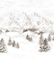 Tapete Bergmassiv der Alpen