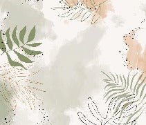 Papier peint panoramique aquarelle végétale