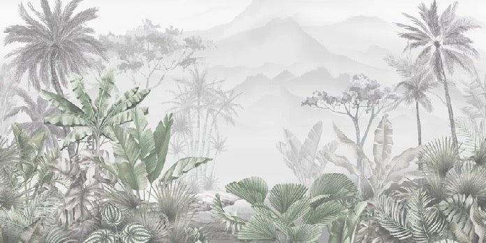 Tropical green wallpaper