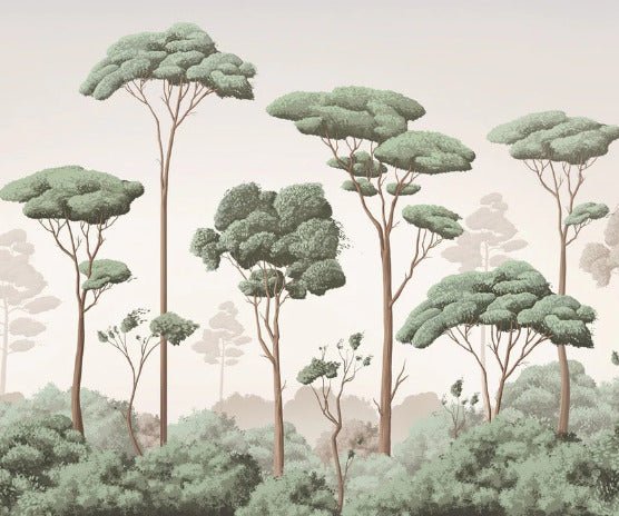 Papier peint brise légère pinède, XXL, tendance