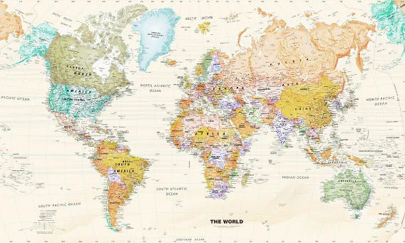 Original world map wallpaper