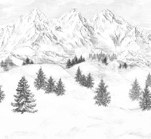 Tapete Berggipfel von Chamonix