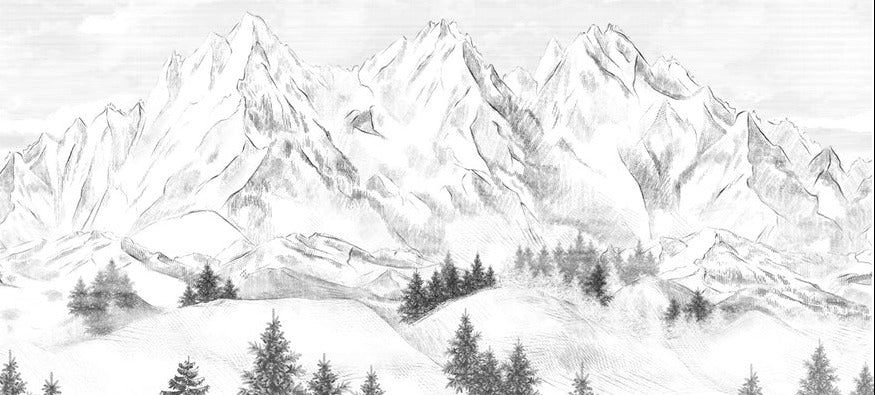 Sfondo della montagna di Chamonix