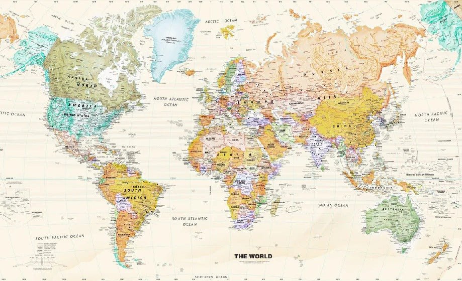 Original world map wallpaper