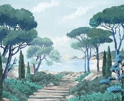 Tapete Spaziergang in den Calanques