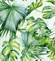 Papel pintado Follaje verde