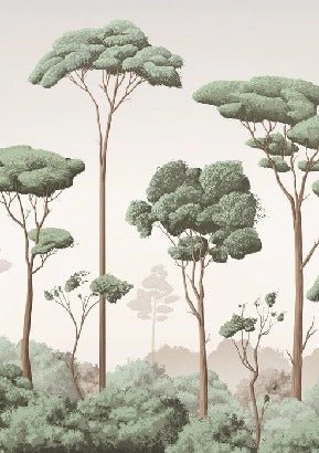 Papier peint brise légère pinède, XXL, tendance