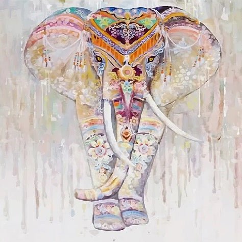 Papel pintado de Elefante indio boho