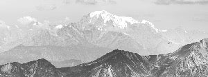 Aravis sky mountain bathroom wallpaper