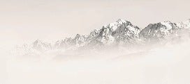 Il Monte Bianco nella nebbia seppia