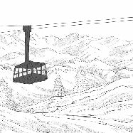 Tapete La Plagne Gondelbahn rot