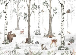 Papier peint animaux printemps forêt