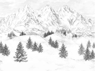 Tapete Berggipfel von Chamonix
