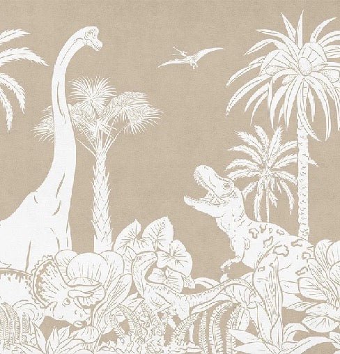 Tapete Dinos monochrom beige