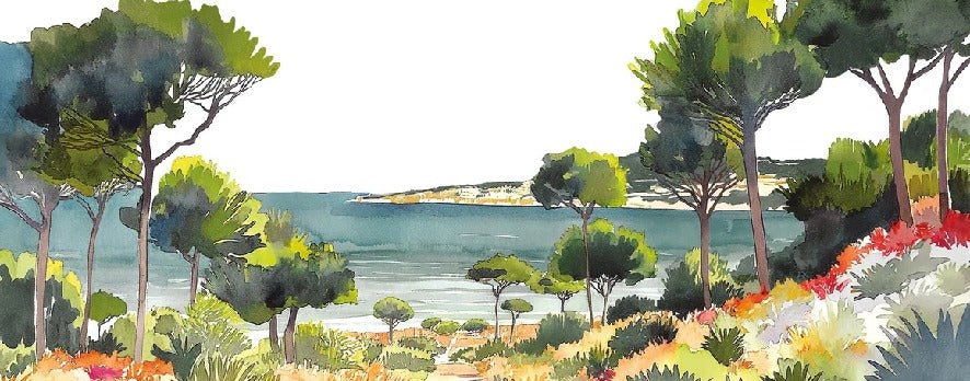 Summer air panoramic wallpaper