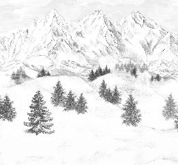 Tapete Berggipfel von Chamonix