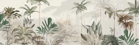 Papier peint panoramique jungle eden vert, XXL, tendance