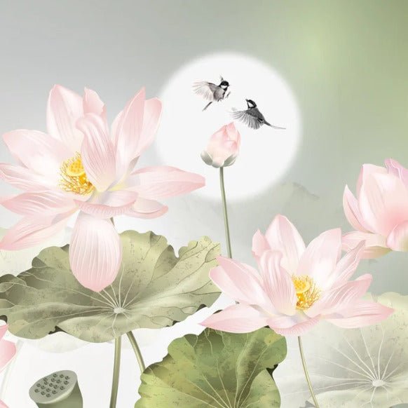 Romantische florale Orchidee Tapete