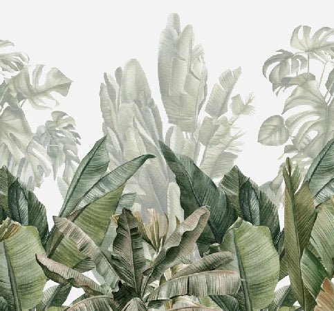Panorama-Tapete Bananenbaum grün