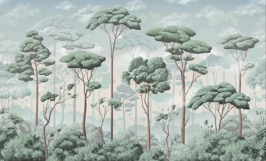 Papier peint panoramique pinède volupté, XXL, tendance