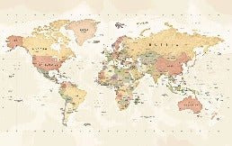 Fondo de escritorio de exploración panorámica del mapa del mundo