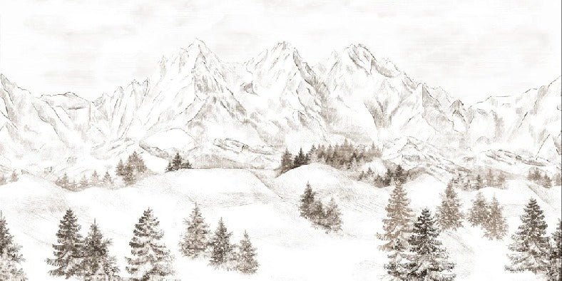 Tapete Bergmassiv der Alpen